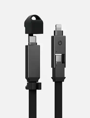 ENERGEA SHEATH | 2-IN-1 ALUMINIUM USB-C TO USB-C | LIGHTNING FAST CHARGING CABLE